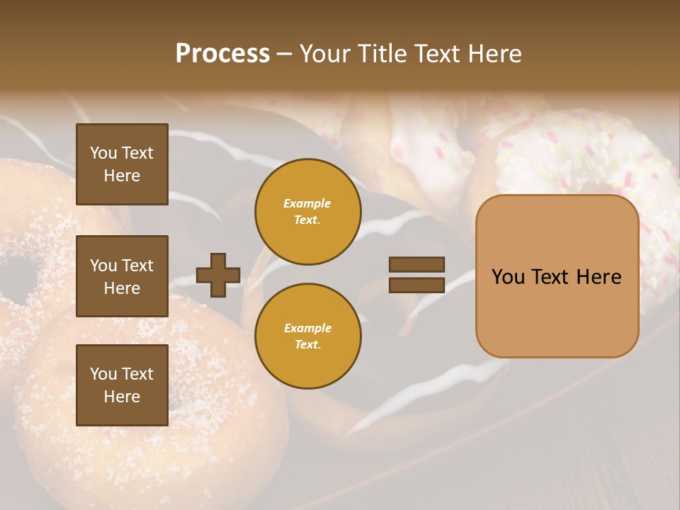 Verzierung Krapfen Ern PowerPoint Template