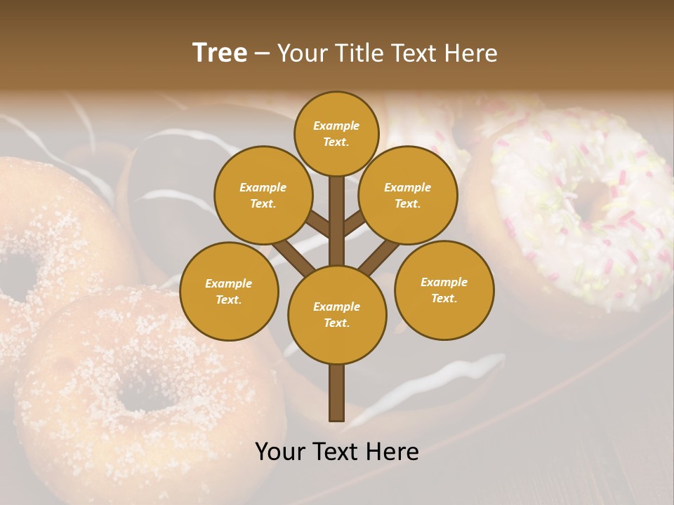 Verzierung Krapfen Ern PowerPoint Template
