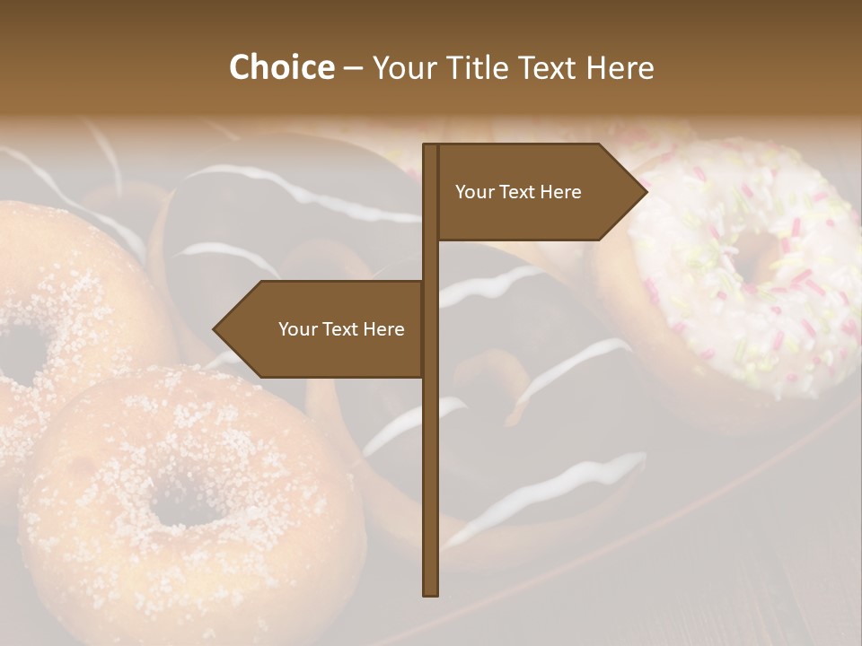 Verzierung Krapfen Ern PowerPoint Template