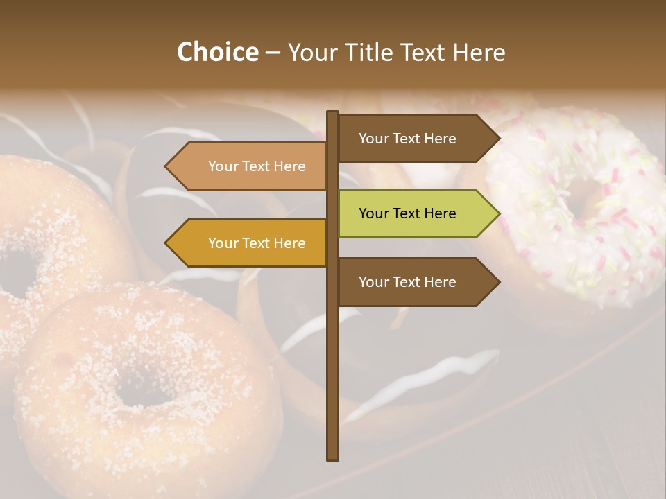Verzierung Krapfen Ern PowerPoint Template