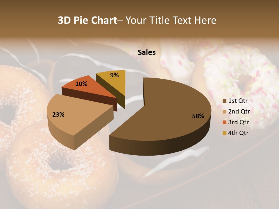 Verzierung Krapfen Ern PowerPoint Template