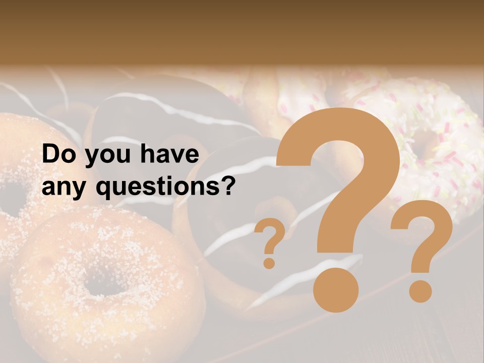 Verzierung Krapfen Ern PowerPoint Template