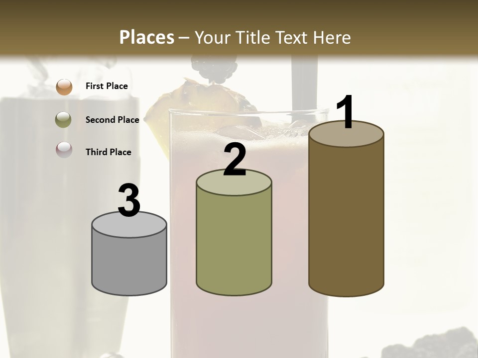 Durst Bar Black PowerPoint Template