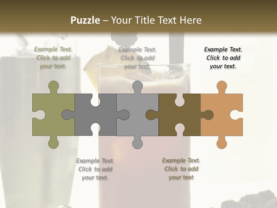 Durst Bar Black PowerPoint Template