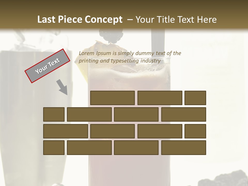 Durst Bar Black PowerPoint Template