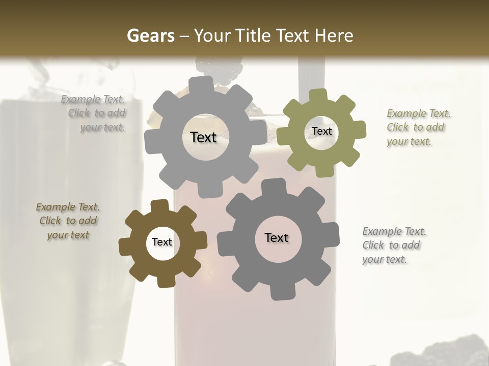 Durst Bar Black PowerPoint Template