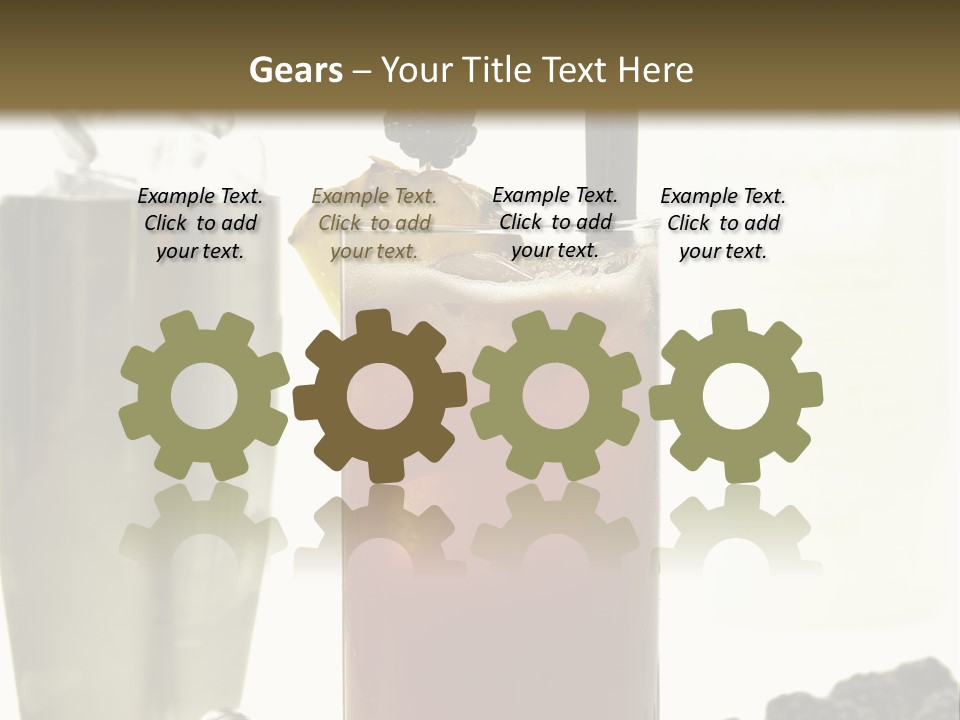 Durst Bar Black PowerPoint Template