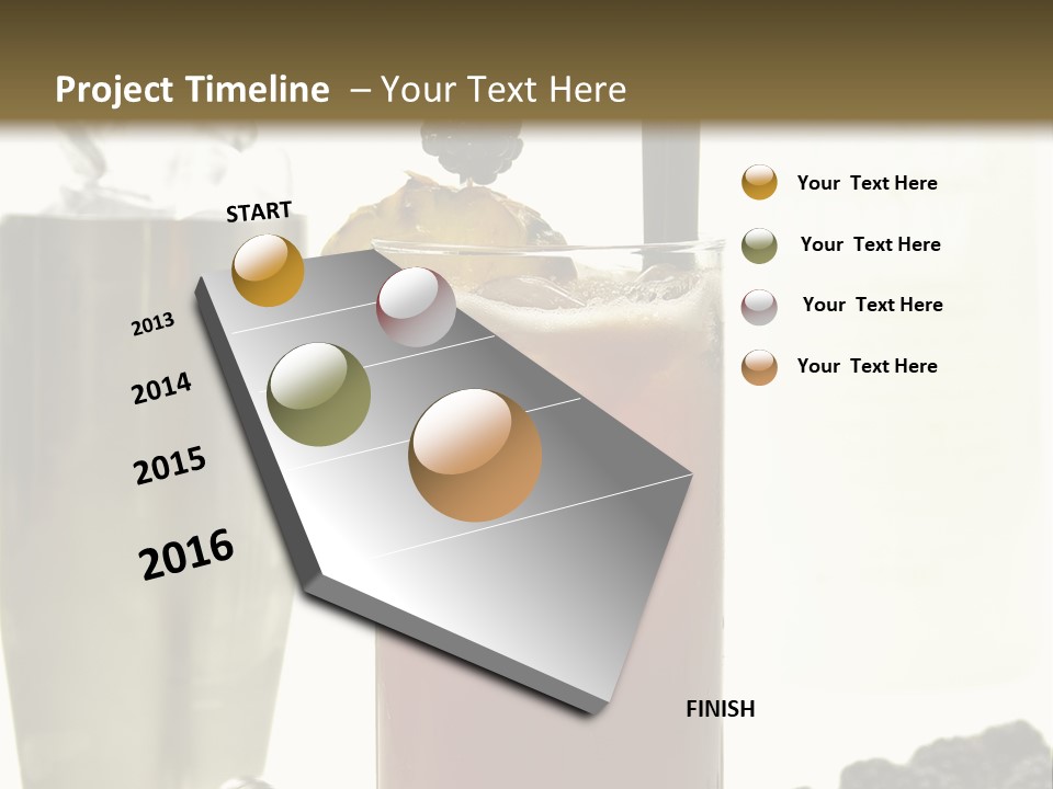 Durst Bar Black PowerPoint Template