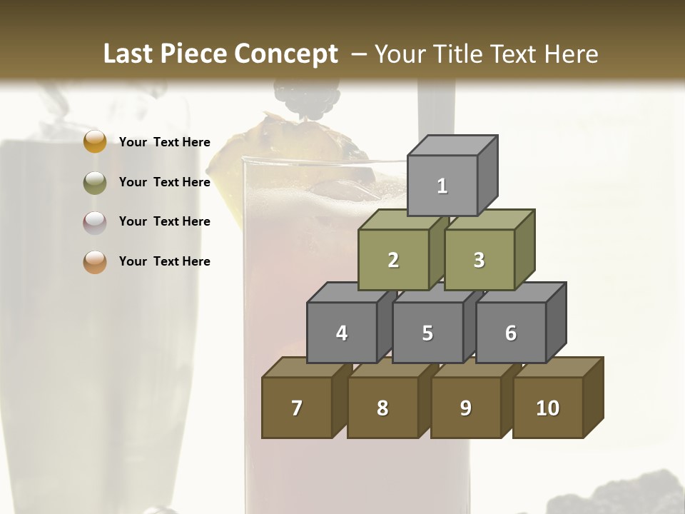 Durst Bar Black PowerPoint Template