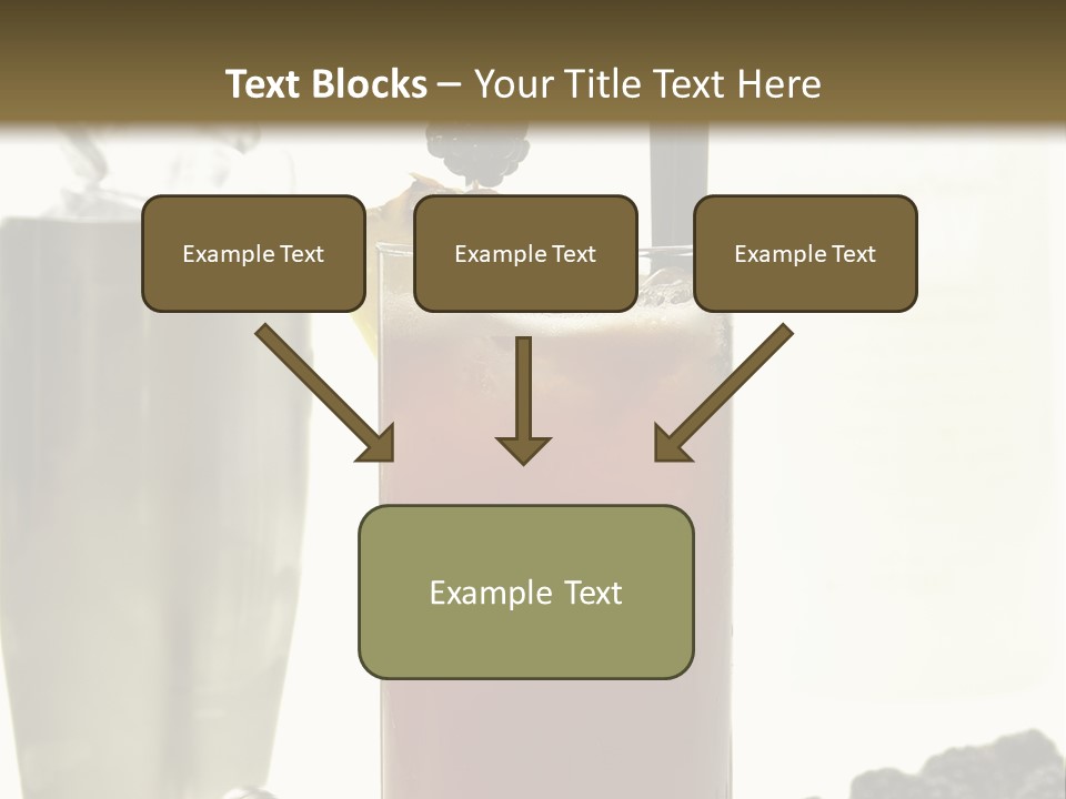 Durst Bar Black PowerPoint Template