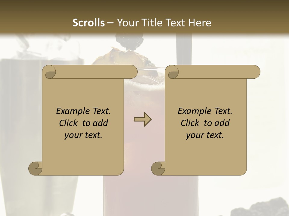 Durst Bar Black PowerPoint Template