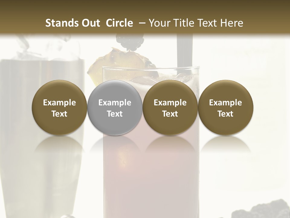 Durst Bar Black PowerPoint Template