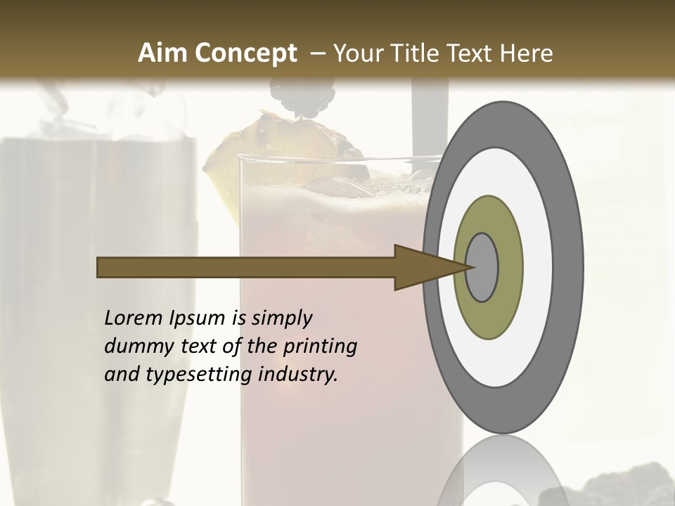 Durst Bar Black PowerPoint Template