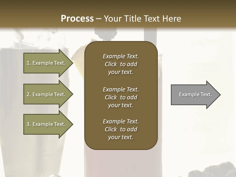Durst Bar Black PowerPoint Template