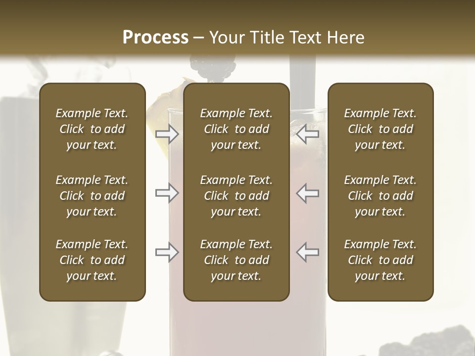 Durst Bar Black PowerPoint Template