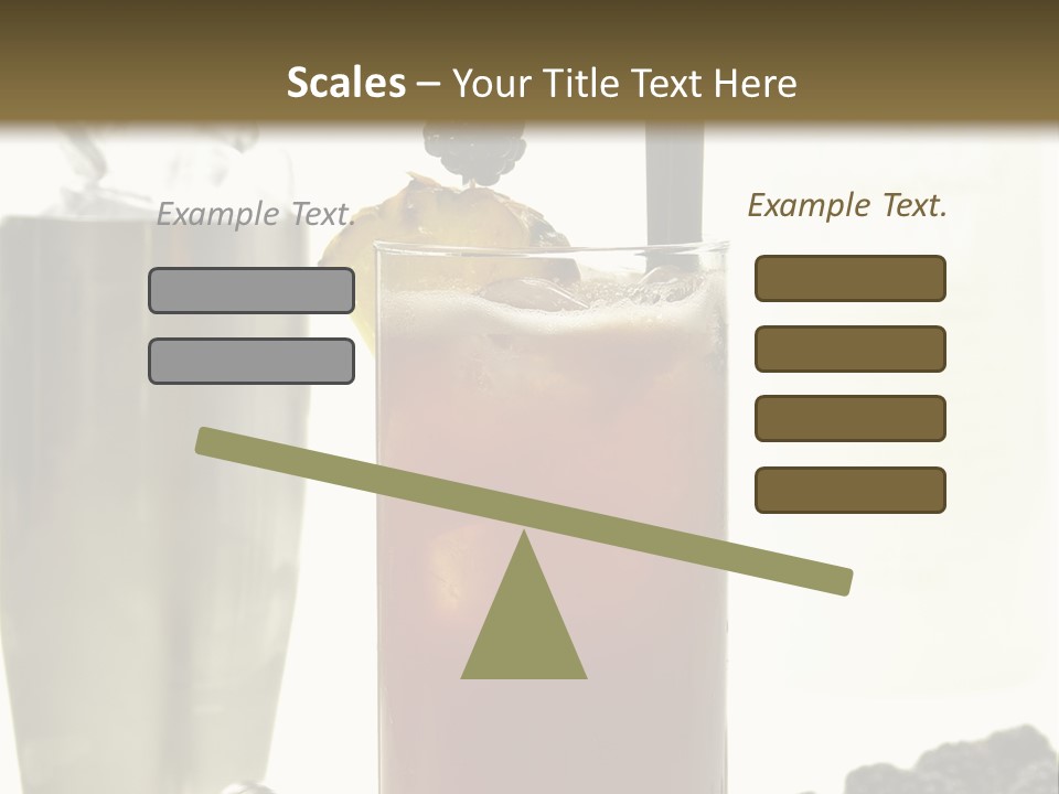 Durst Bar Black PowerPoint Template