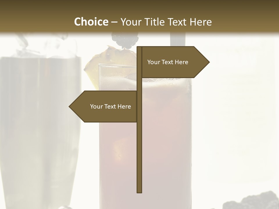 Durst Bar Black PowerPoint Template