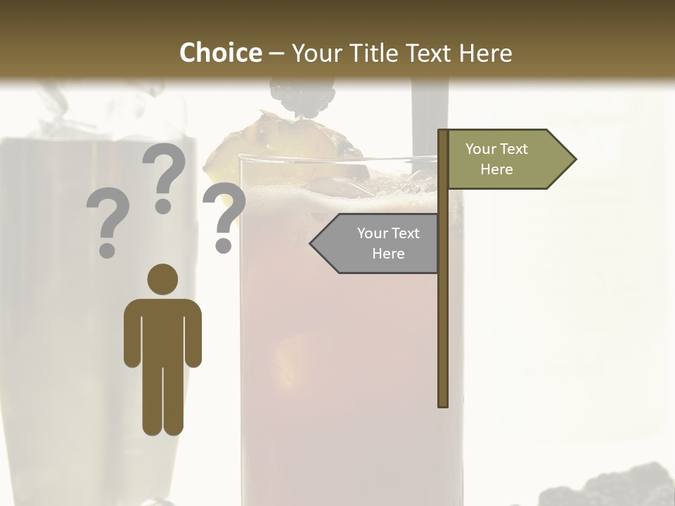 Durst Bar Black PowerPoint Template