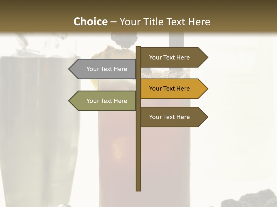 Durst Bar Black PowerPoint Template