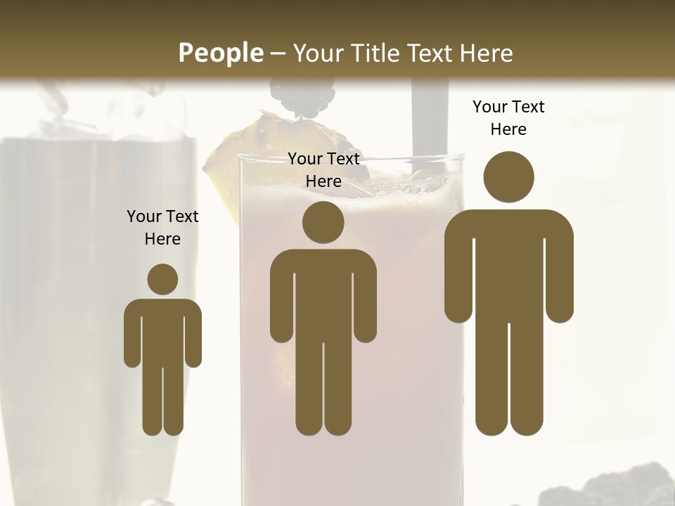 Durst Bar Black PowerPoint Template