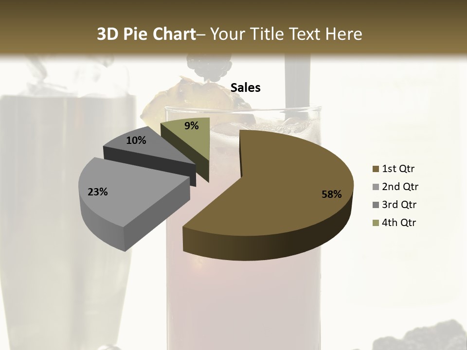 Durst Bar Black PowerPoint Template