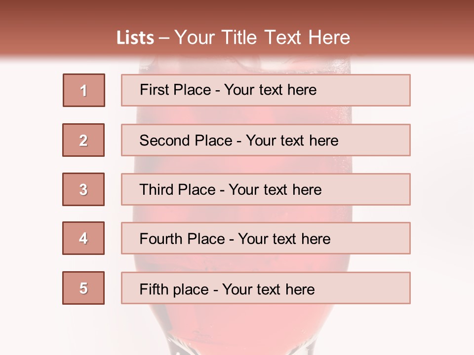 Drink Ice Cocktail PowerPoint Template