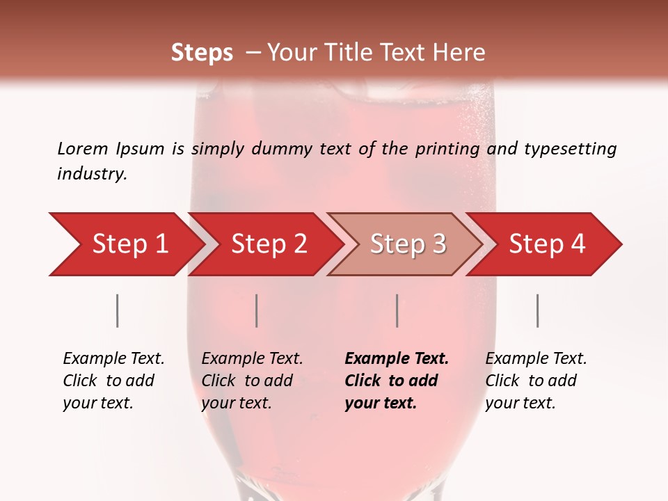 Drink Ice Cocktail PowerPoint Template