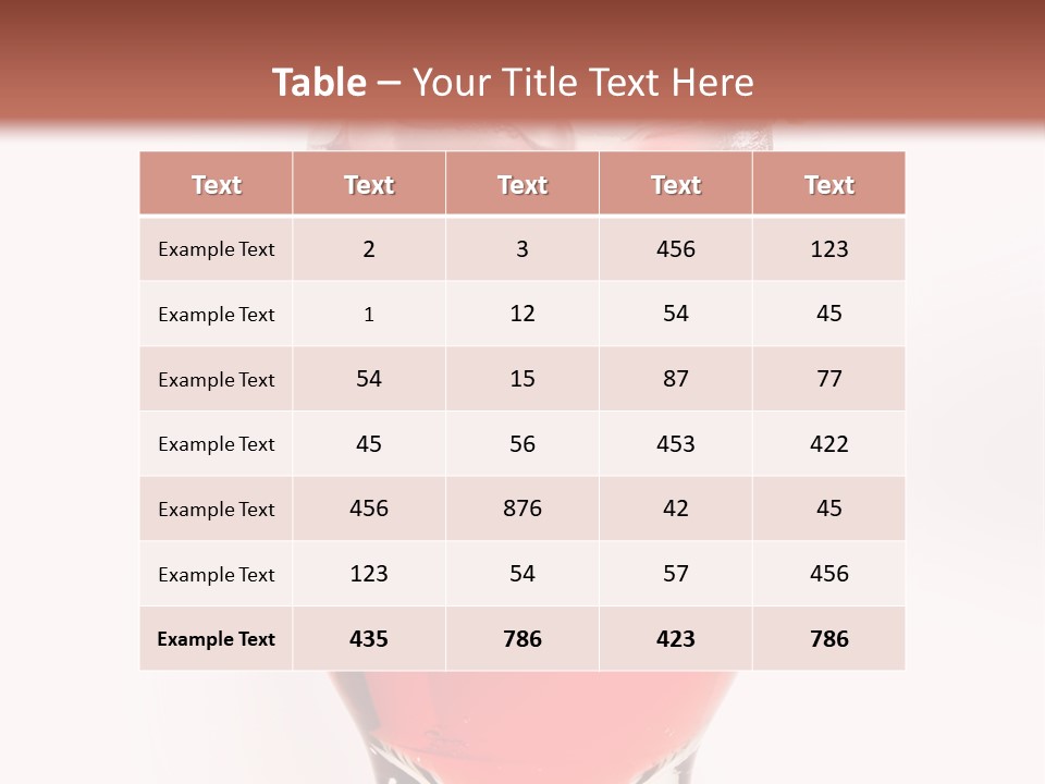 Drink Ice Cocktail PowerPoint Template