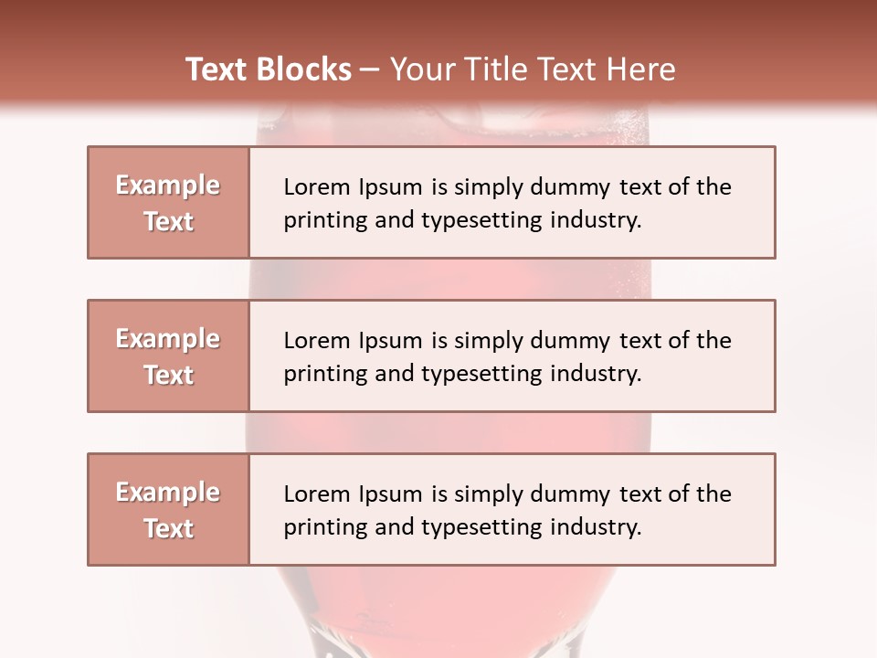 Drink Ice Cocktail PowerPoint Template