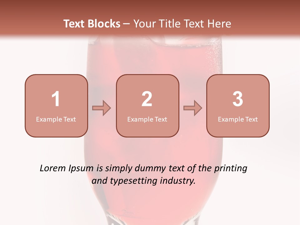 Drink Ice Cocktail PowerPoint Template