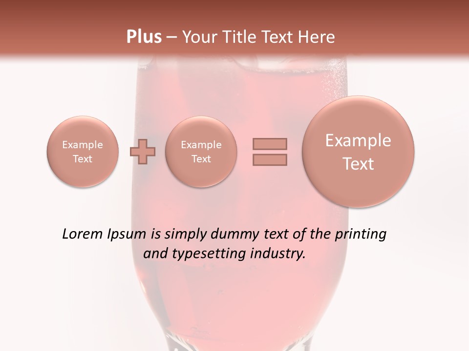 Drink Ice Cocktail PowerPoint Template