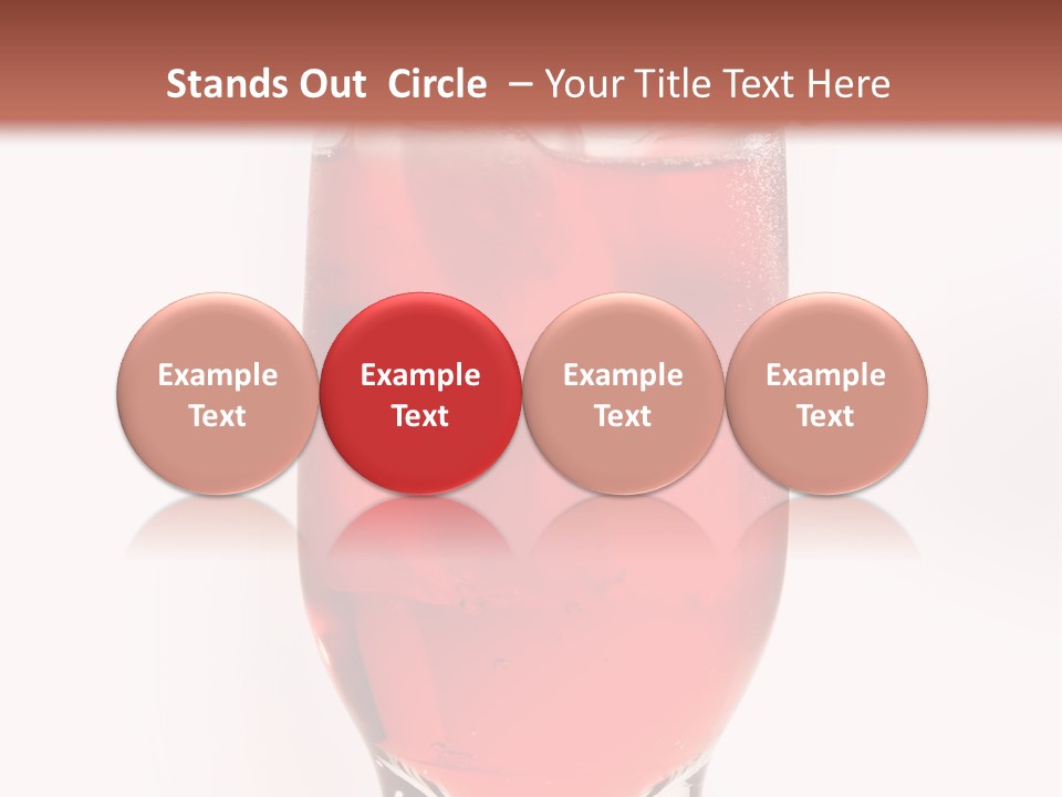 Drink Ice Cocktail PowerPoint Template