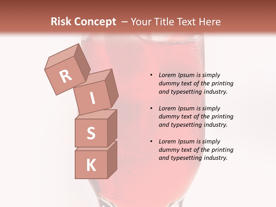 Drink Ice Cocktail PowerPoint Template