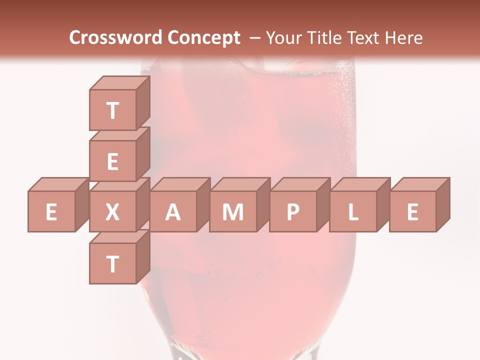 Drink Ice Cocktail PowerPoint Template