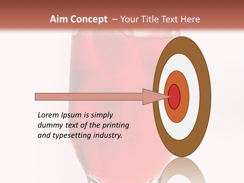 Drink Ice Cocktail PowerPoint Template