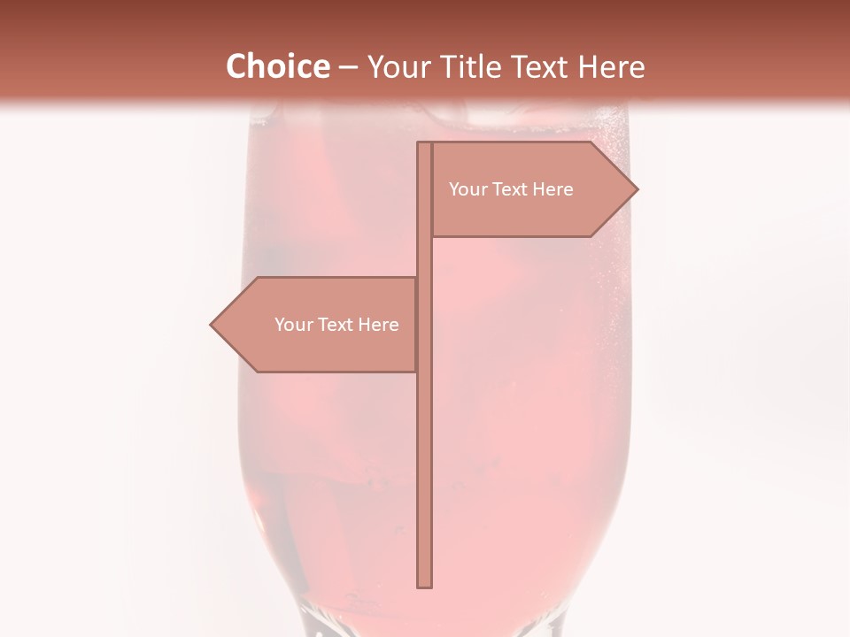 Drink Ice Cocktail PowerPoint Template
