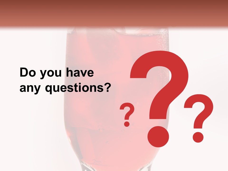 Drink Ice Cocktail PowerPoint Template