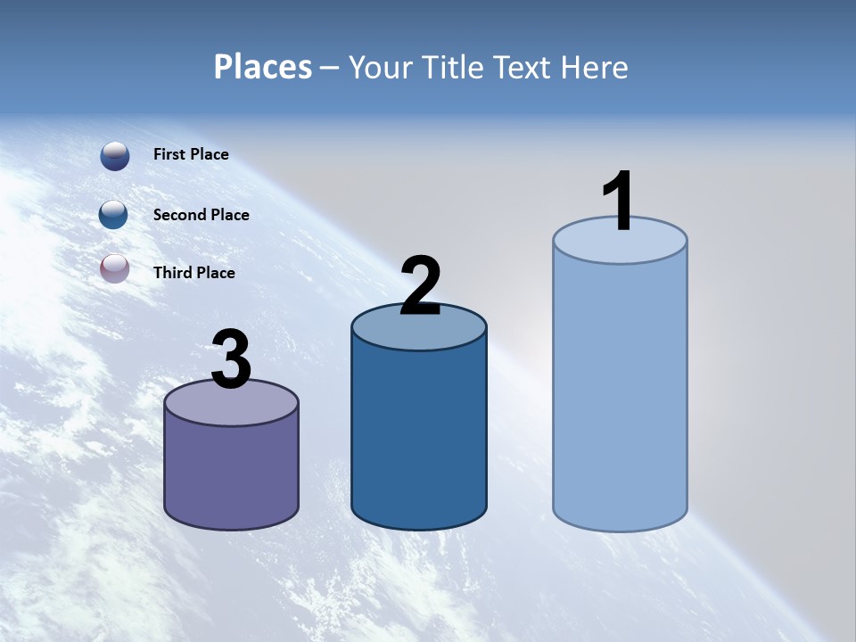Melting Outer Blue PowerPoint Template