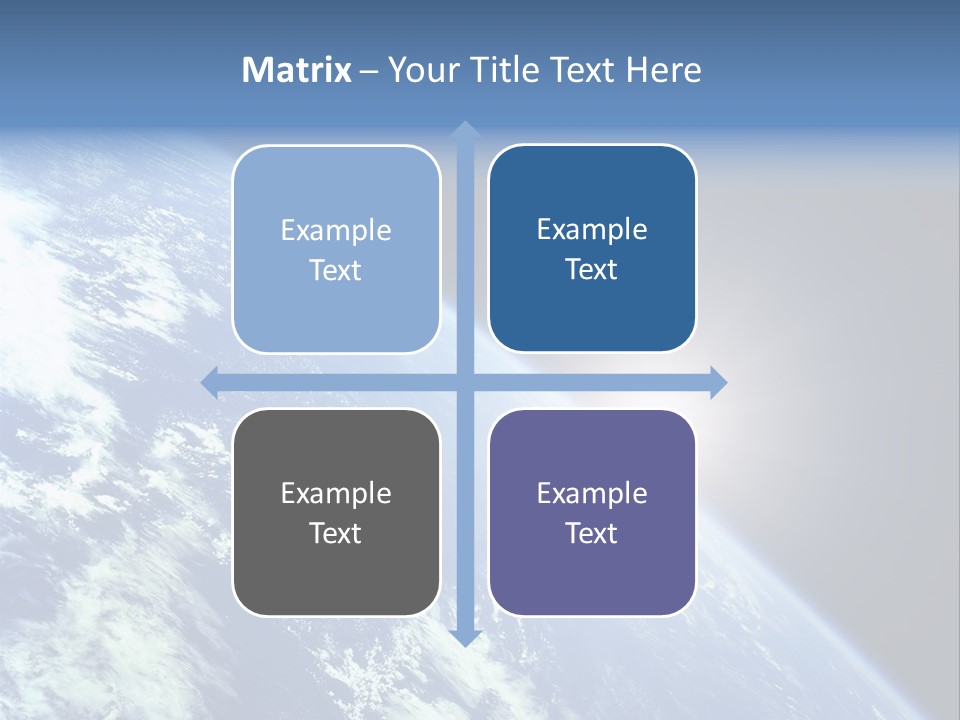 Melting Outer Blue PowerPoint Template