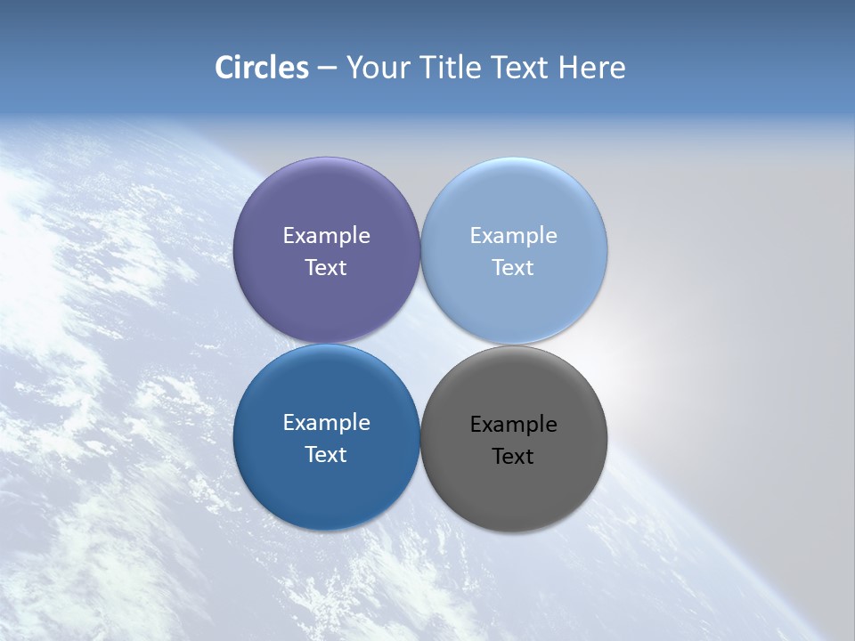 Melting Outer Blue PowerPoint Template