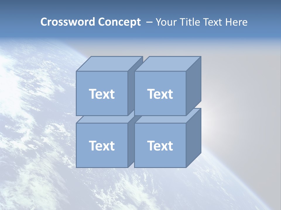 Melting Outer Blue PowerPoint Template