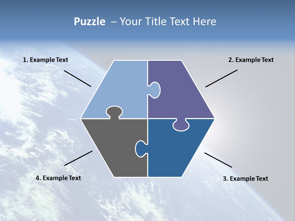 Melting Outer Blue PowerPoint Template