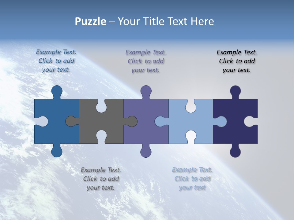 Melting Outer Blue PowerPoint Template