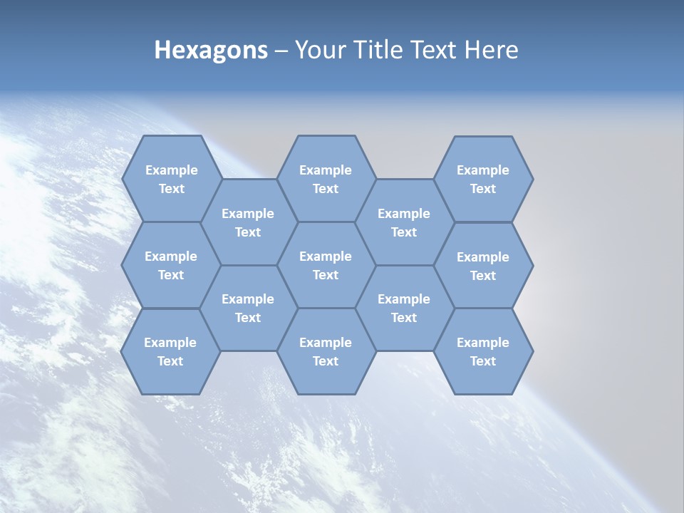 Melting Outer Blue PowerPoint Template