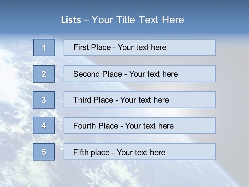 Melting Outer Blue PowerPoint Template