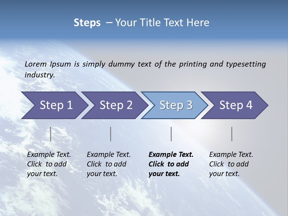 Melting Outer Blue PowerPoint Template