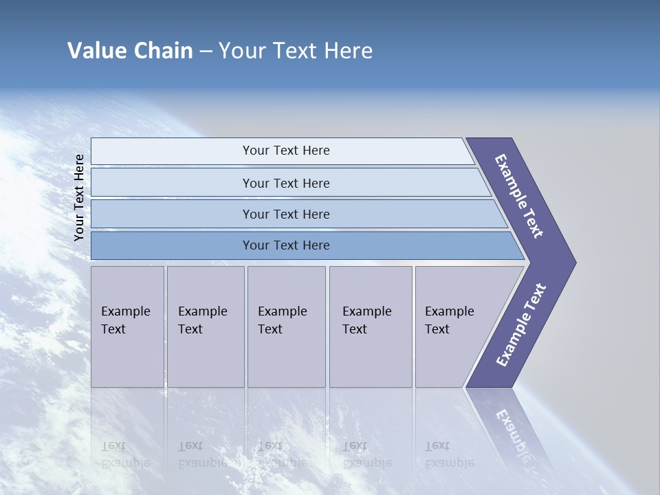 Melting Outer Blue PowerPoint Template