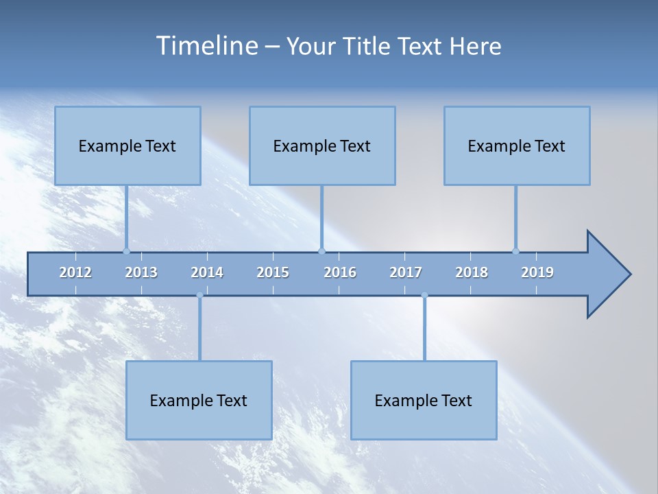 Melting Outer Blue PowerPoint Template