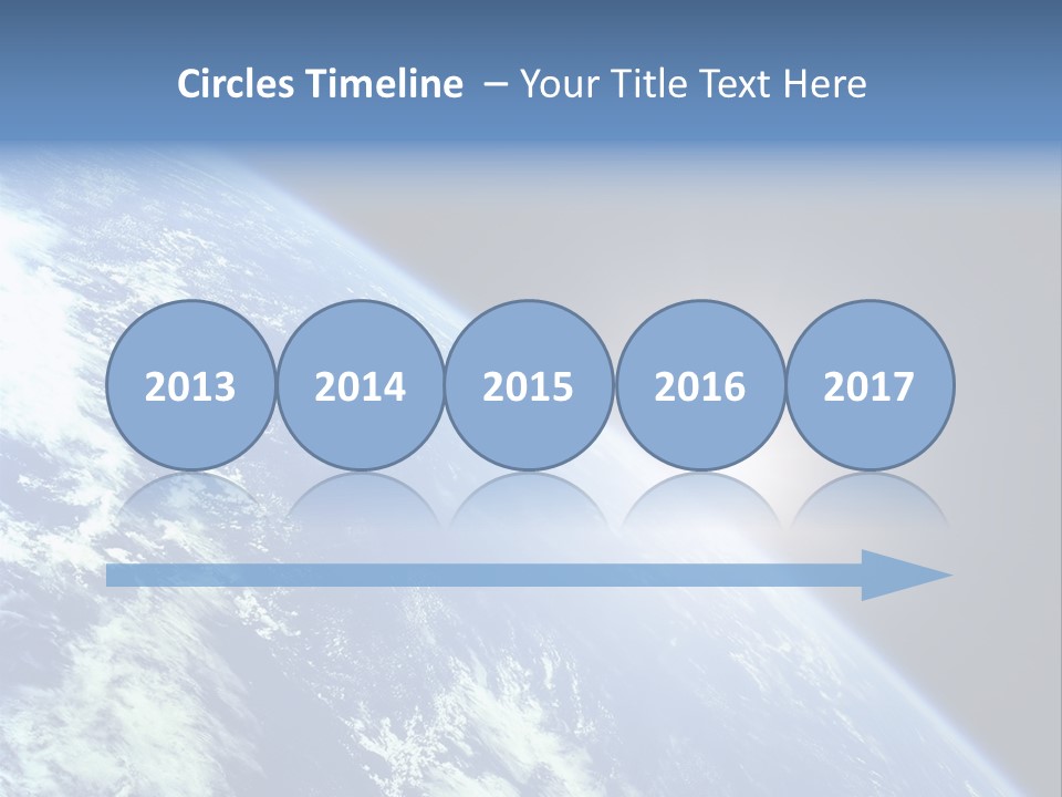 Melting Outer Blue PowerPoint Template