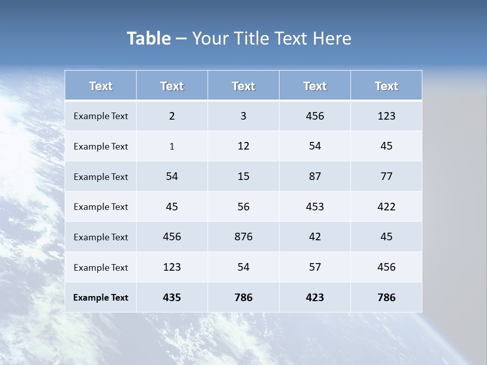 Melting Outer Blue PowerPoint Template